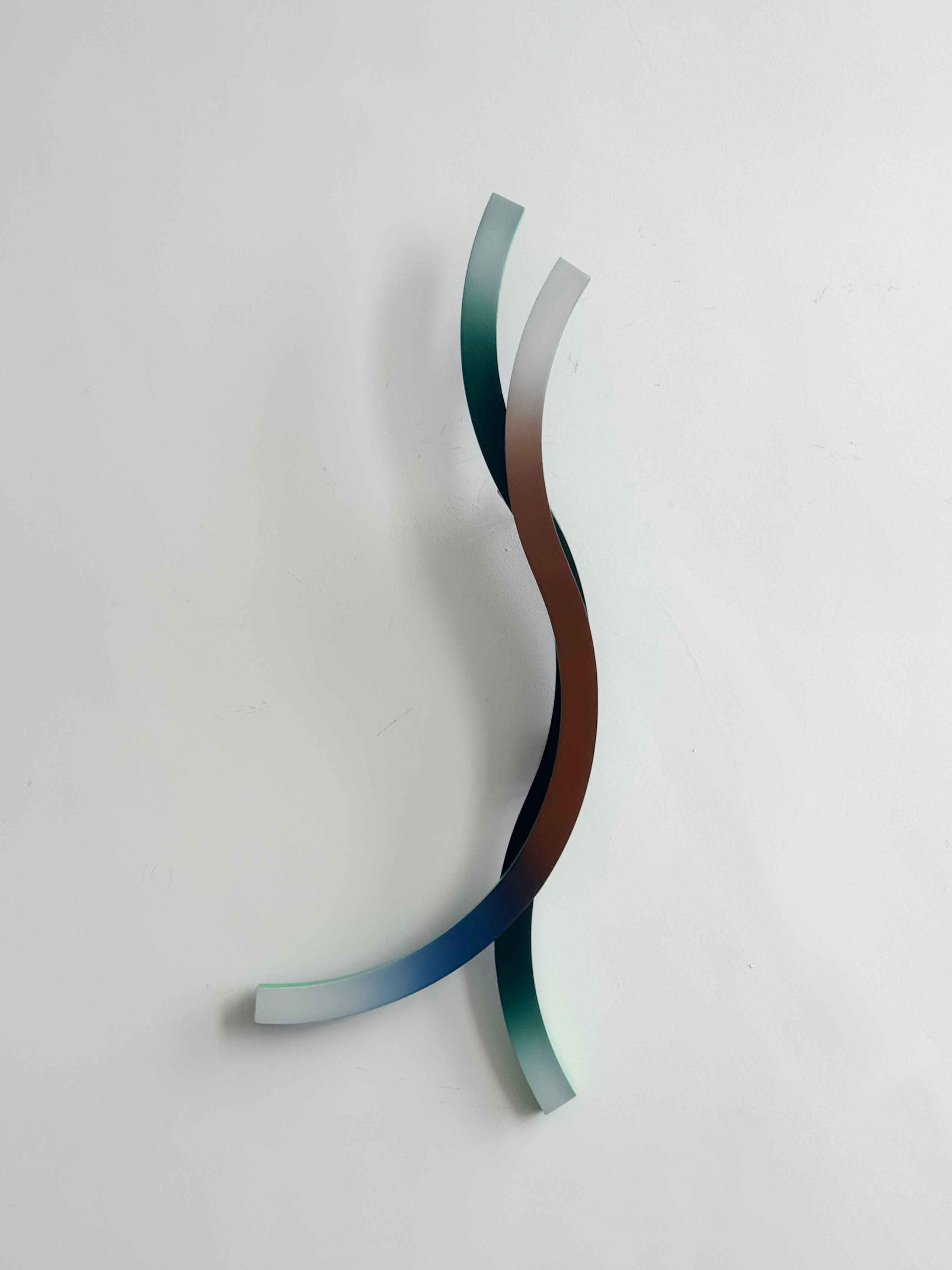 区块-乱序05，木板丙烯，94×36cm，2024