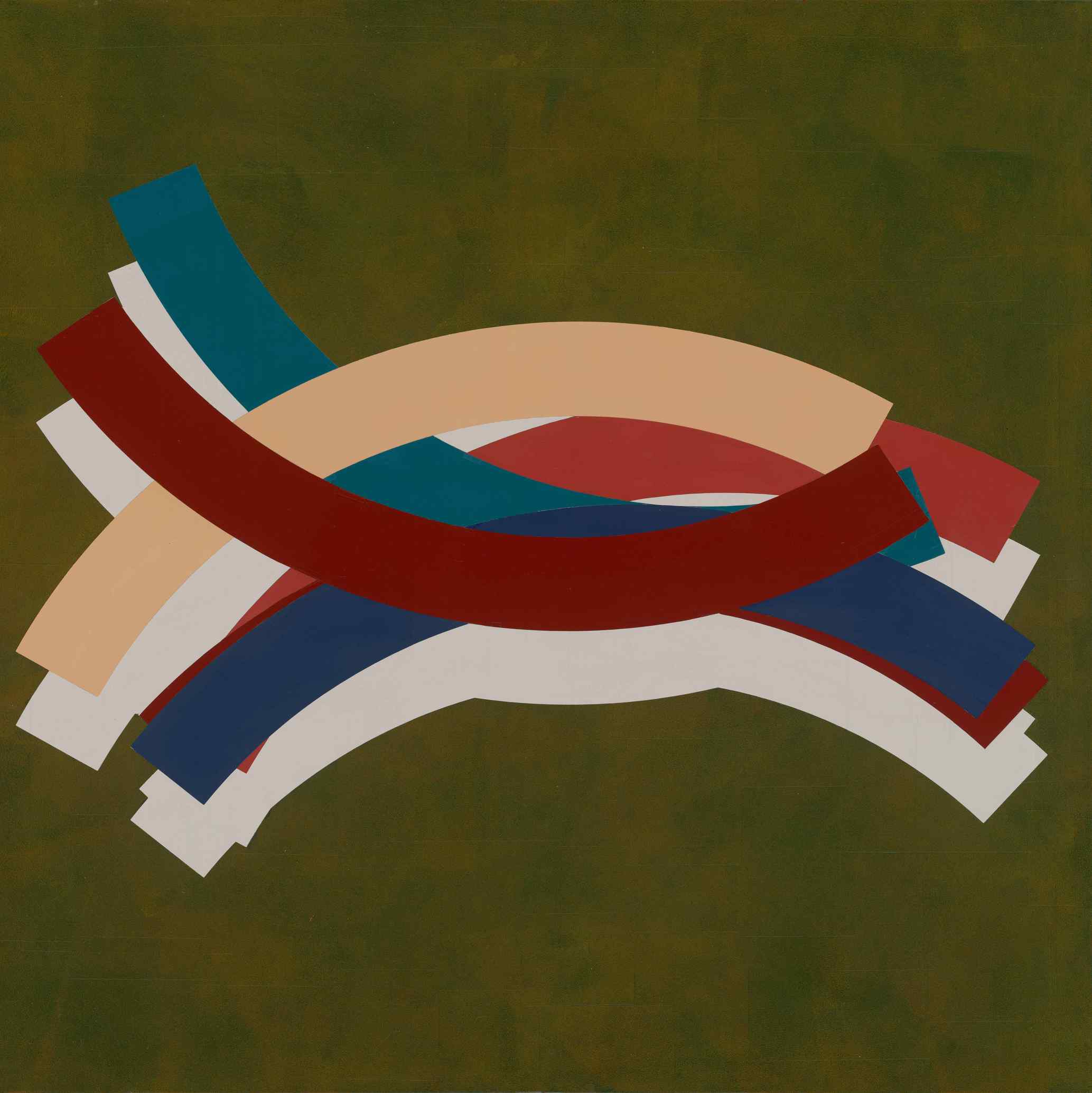秩序与意外06a，120x120cm，木板丙烯，2024